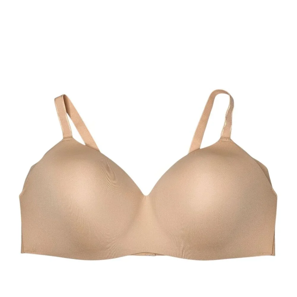 Knix 42DD Nude WingWoman Contour Bra Wire Free Lightly Lined Molded Cups - Picture 2 of 7